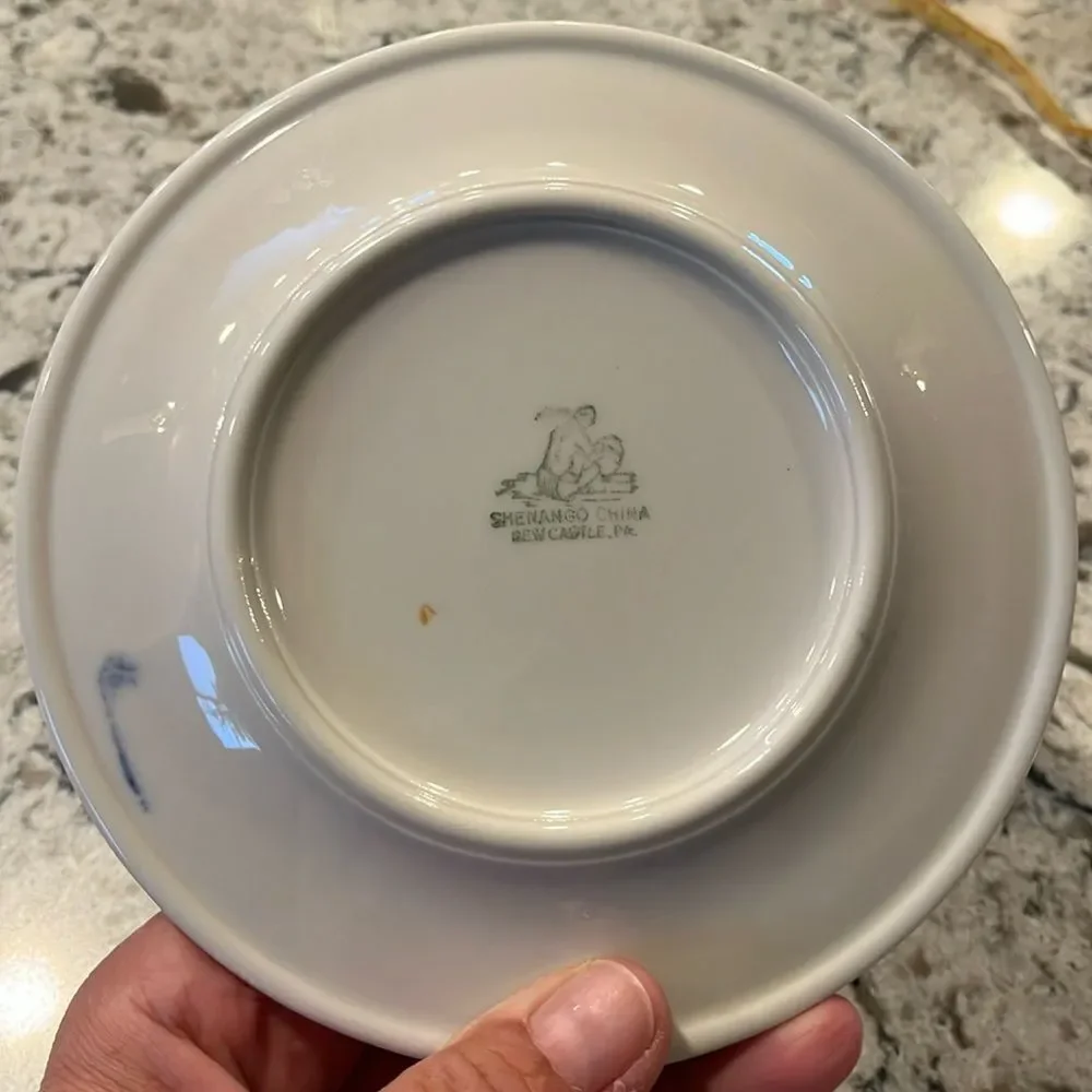 Wardroom Anchor Navy Officer Salad or Bread plate- Shenango China Newcastle